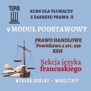 Kurs z zakresu prawa II - sekcja języka francuskiego MP9