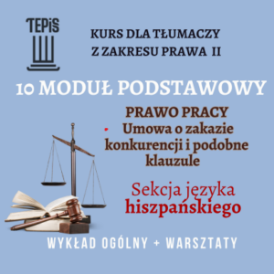 Kurs z zakresu prawa II - sekcja języka hiszpańskiego MP10