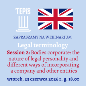 Legal terminology: Bodies corporate - webinarium
